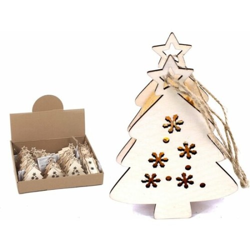 Christmas Pendant with Light 9.5x12x4cm for Holiday Decor
