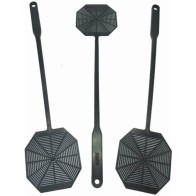 Pala Matamoscas Hexagonal Negra