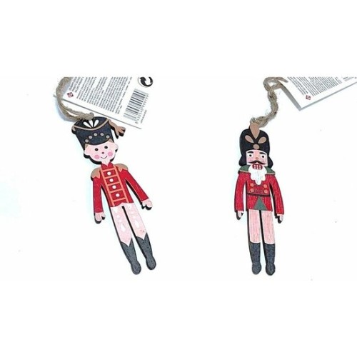 Christmas Soldier Pendant 12.4x4.5x0.5cm