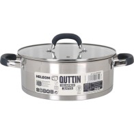 Induction Steel Casserole 24cm/4L/0.8mm with Lid Heleom