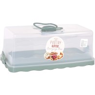 Rectangular Cake Carrier 34x17x14cm Butterfly Qlux