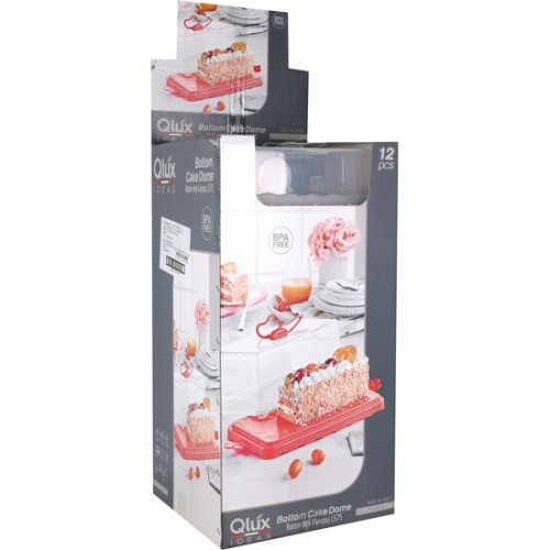 Rectangular Cake Carrier 34x17x14cm Butterfly Qlux