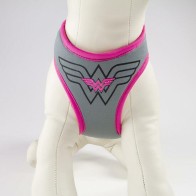 S/M Wonder Woman Dog Harness Dark Pink
