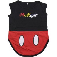 Single Jersey Dog T-shirt Mickey Red