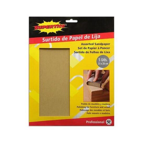 Assorted Sandpaper Pack 23x28cm for Woodworking