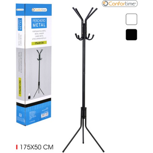 Comfortime Metal Coat Rack 175x50cm for Organized Space