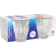 Set of 4 Transparent Glasses 130cc Picardie