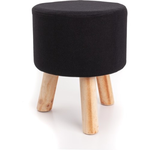 Taburete Circular 3 Patas Negro 28cm