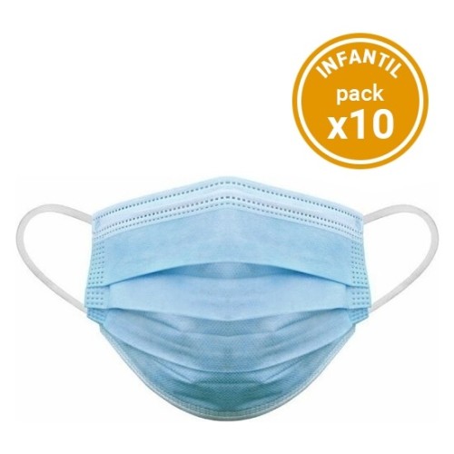Disposable Children's Face Masks 3 Layers 10 Pack for Protection