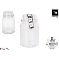 800ml Glass Jar with Rounded Lid La Mediterranea