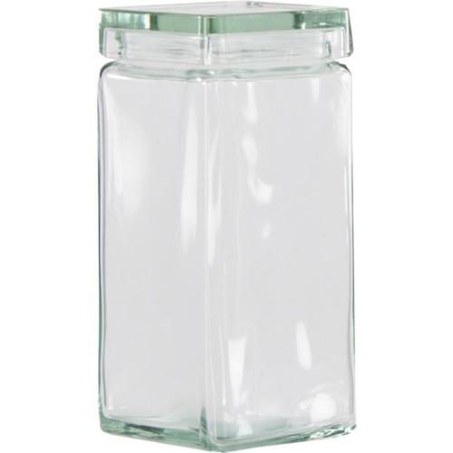 Square Glass Container with Lid