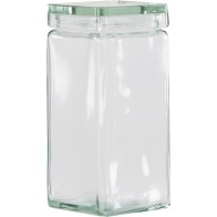 Square Glass Container with Lid