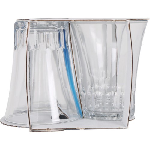 Set of 4 17cl Transparent Glasses Amalfi