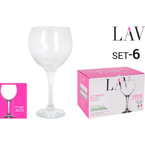 Set of 6 Mixed 645cc Glasses