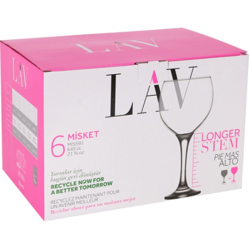 Set of 6 Mixed 645cc Glasses