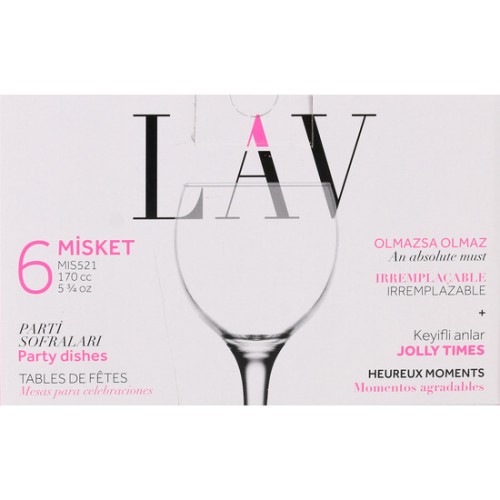 Set de 6 Copas de Vino Blanco 170cc