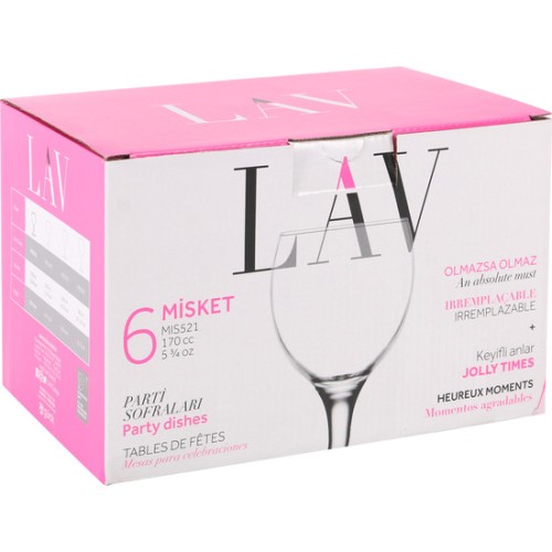 Set de 6 Copas de Vino Blanco 170cc