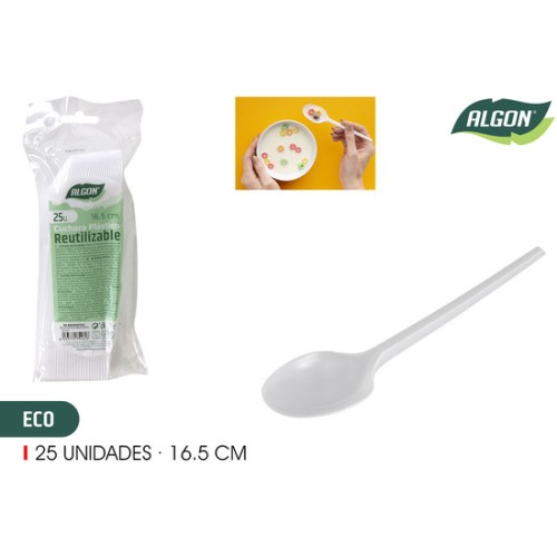 Set 25 Cuchara Eco 16.5cm Algon