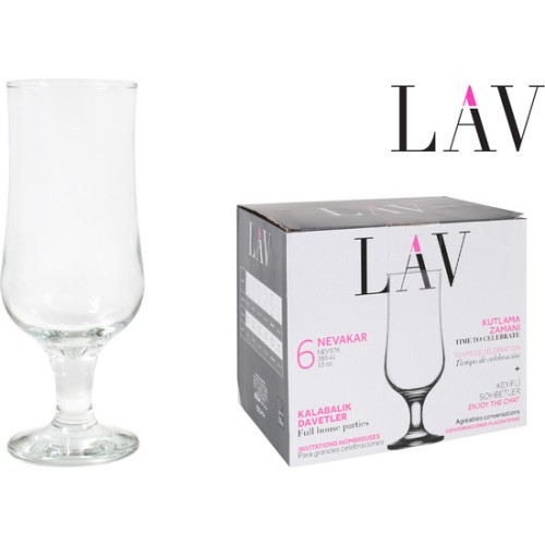 Set 6 Copas Cerveza 385cc Nevakar