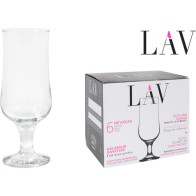 Set of 6 Beer Glasses 385cc Nevakar