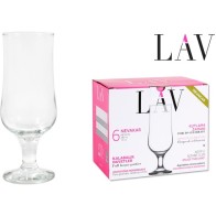 Set of 6 Beer Glasses 385cc Nevakar