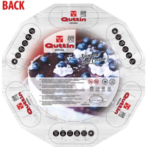 Deep Glass Cake Mold 23cm Quttin