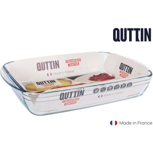 Fuente Vidrio Rectangular 40x26,5cm Quttin
