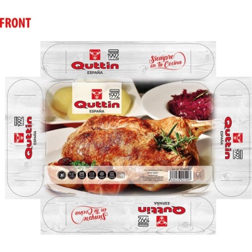 Fuente Vidrio Rectangular 40x26,5cm Quttin