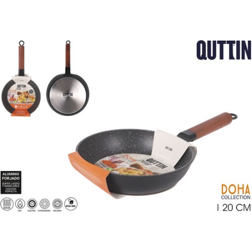 20cm Forged Aluminum Frying Pan Full Doha Quttin