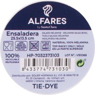Ensaladera Mel. 25.5x13.5cm Tiedye
