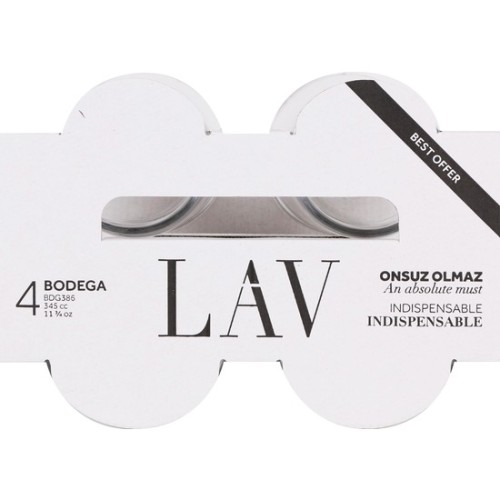 Set de 4 Vasos Pinta 345cc para Entretenimiento
