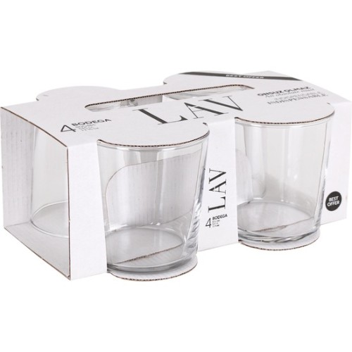 Set de 4 Vasos Pinta 345cc para Entretenimiento