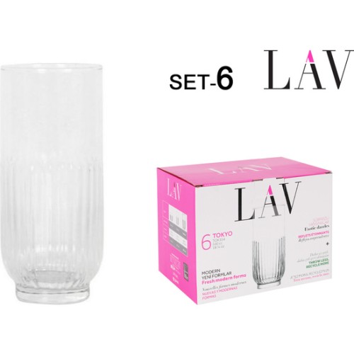 Set of 6 Tokyo 540cc Glasses