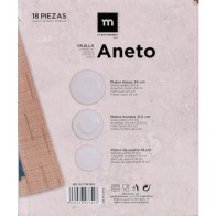 Round Tableware Set 18pcs White Aneto MD
