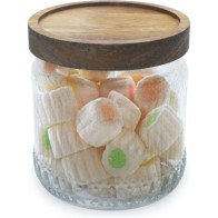 Glass Jar 450ml with Wood Lid