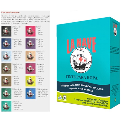 Tinte Ropa La Nave - Amarillo