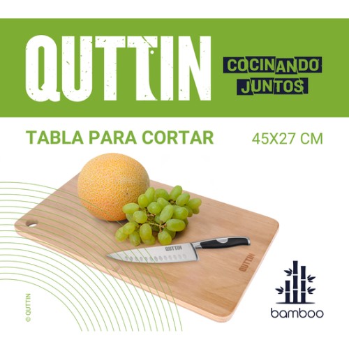 Bamboo Cutting Board 45x27cm Quttin