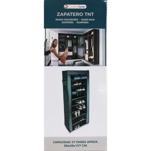 Comfortime TNT Shoe Rack 58x28x157cm - Stylish Storage
