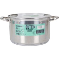 Induction Steel Pot 24cm with Lid New Caesar