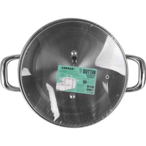 Olla Acero Inducción 24cm Con Tapa New Caesar