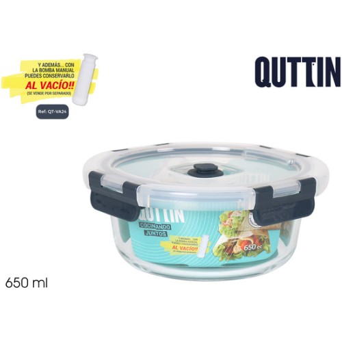 Round Vacuum Food Container 17x7.1cm Quttin