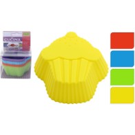 Silicone Mold for 8 Muffins 4 Assorted
