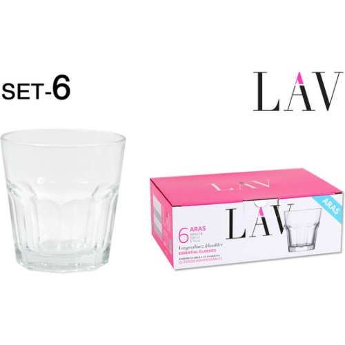 Set of 6 Wine Glasses 200cc Aras