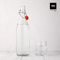 Botella Vidrio Transparente 1l La Mediterranea