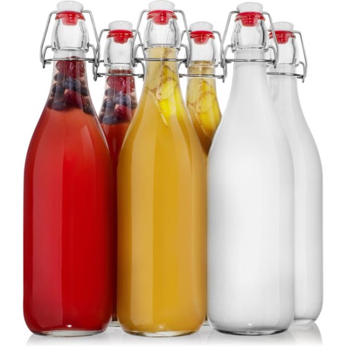 Botella Vidrio Transparente 1l La Mediterranea