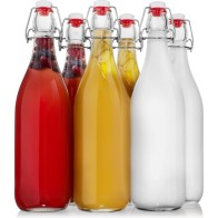Botella Vidrio Transparente 1l La Mediterranea