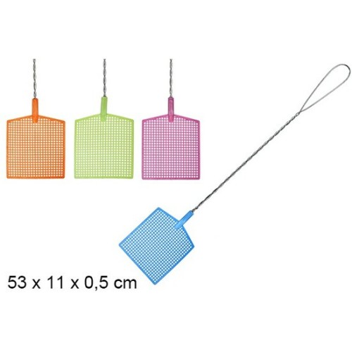 Paleta Matamoscas Mango Metal 53cm