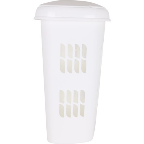 50L Cream Colored Trash Can with Lid