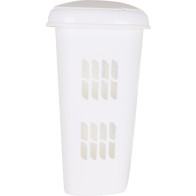 50L Cream Colored Trash Can with Lid