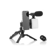 Vlogging Kit with Light, Microphone and Control